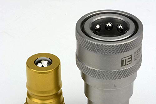 Hot Deals TEMCo 3/8 Female NPT Thread 3/8 Body Pair Hydraulic Coupler ISO 7241B Ball Valve Quick Connect for Tractors and Ag Equipment Fits Pioneer Parker Format - HF0066 (HF0064 + HF0065) Up To 60% OFF TEMCo 3/8 Female NPT Thread 3/8 Body Pair Hydraulic Coupler ISO 7241B Ball Valve Quick Connect for Tractors and Ag Equipment Fits Pioneer Parker Format - HF0066 (HF0064 + HF0065)