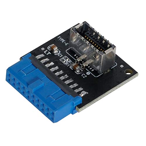 CY USB Header Adapter USB 3.1 Front Panel Socket Type-E to USB 3.0 20Pin Header Male Extension Adapter for Motherboard