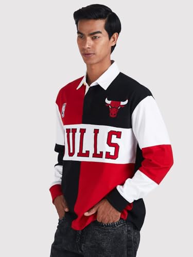 Image of Shop The Arena: Chicago Bulls Embroidered Oversized Polo Full Sleeve
