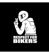 Respect for Cyclists reflektörlü çıkartma, KIMISS 15 x 11 cm Bisikletçiler için motosiklet çıkartması.
