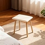 Fkhouse Fluted Vanity Desk with Mirror and Lights, Glass Top Makeup Vanity with 5 Drawers and Glass Door Cabinet,9-Grid Organizer, Charging Station, Lighting Adjustable Dressing Table, Natural Oak