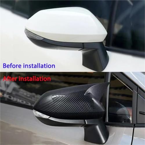 Accessoires extérieurs de voiture coque rétroviseur Corolla carbone