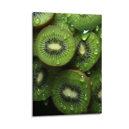 Poster mural kiwi ZHOUKEG 40x60cm pour réveiller un mur blanc