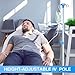 TrelaCo 2 Pack Portable IV Pole Stand Rack Collapsible Stand with 2 Drip Bag Iv Supplies 4 Hooks 3 Legs, Aluminum Alloy Pole Stand Adjustable Height from 20-79 Inch for Hospital Clinic Home Care