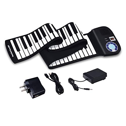88 Keys Portable Keyboard Piano, Safeplus Electric Roll Up Flexible Silicone Piano Keyboard For Kids Beginners Adults Gift Support Mp3 Player Bluetooth Function #TOP5