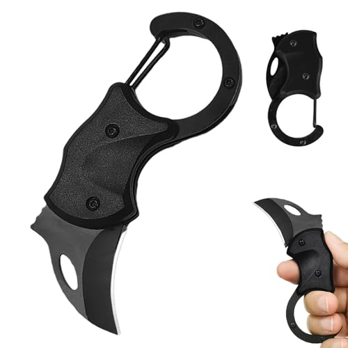 Pocket Knife - Small EDC Folding Knife for Men, Cool Carabiner Kn...