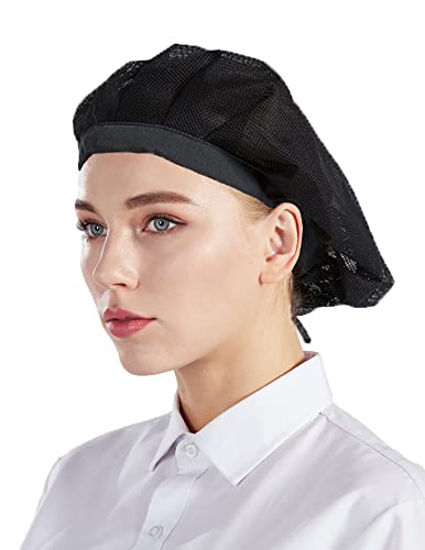 Nanxson Unisex 3 Stück Kochmütze Arbeitsmütze elastich Mesh Staubmütze Haarnetz Industrie Werkstatt Hut CF9060