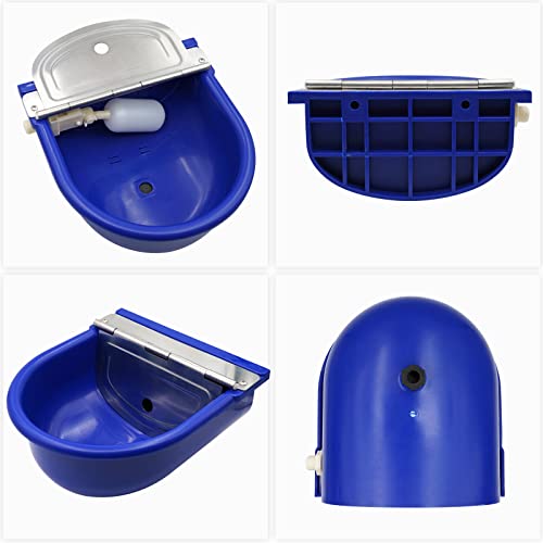 Minyulua Automatic Waterer Bowl Large Horse Waterer With Float Valve And Drain Plug Automatic Water Feeder Dispenser Bowl For Sheep Dog Horse Cow Pig Plastic thumb #4
