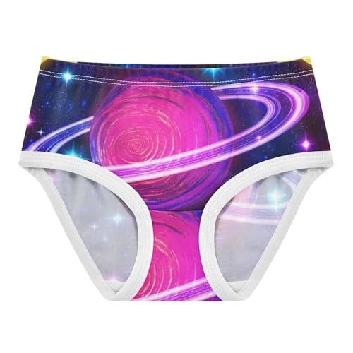 Fancy Girls Underwear Toddler 2t Cotton Cute Panties Girl Space Planets Briefs Underpants