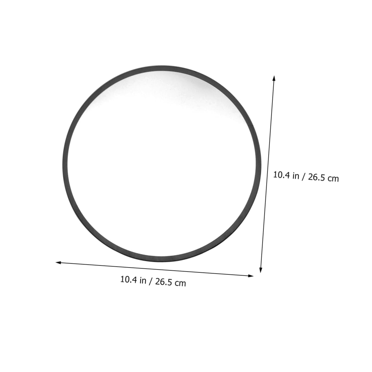 Amosfun Specchio Fasi Lunari in Legno Nero, Adesivo da Parete
