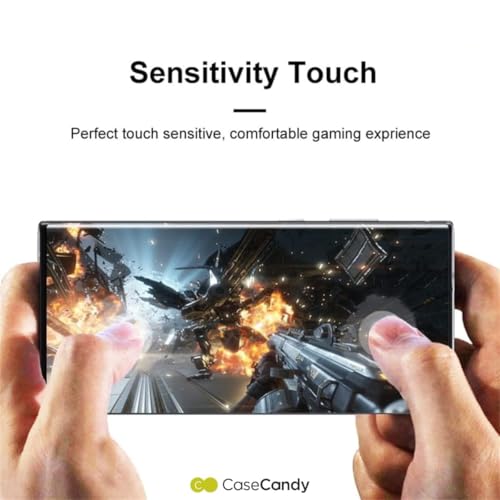 Image of Casecandy - Tempered Glass For Samsung S23 Ultra 5G | Tempered Glass Screen Protector for Galaxy S23 Ultra - HD /Fingerprint Working /9H Hardness