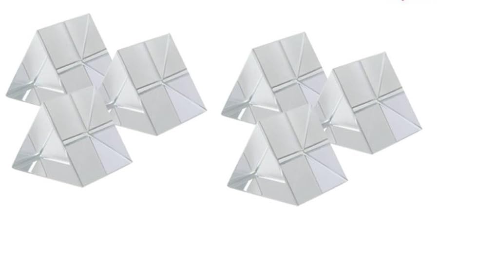 Glass Prism,Solid Prism, Equilateral Prism, Prism for Science/Optics/Spectrum Experiments 38 X 38x38mm - Pack of (1)