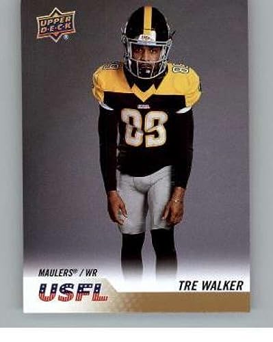 2023 Upper Deck USFL Box Set Gold #6 Tre Walker Pittsburgh Maulers NFL Football Card NM-MT