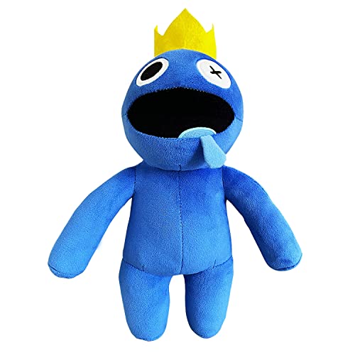Hodofice Rainbow Friends Kuscheltiere Plüschtier Blau Anime Kawaii Plush Stofftier Cute Plushies Blue Plüschtiere Plushie Monster Plüschkissen Weihnachten Karneval Geschenke für Kinder (12 INCH)