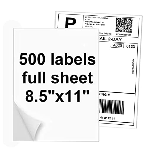 NefLaca 500 Full Sheet Sticker Labels