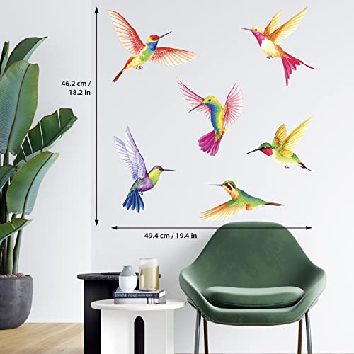 Vinilos decorativos de colibríes BASHOM para pared miniatura 5