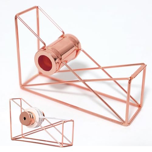 Sonwaha Dispensador Cinta Adhesiva, Porta Celo Portacelo Dispensador de Celo Antideslizante Manejo Sencillo Corte Limpio Dispensador Rellenable para la Escuela El Hogar y la Oficina