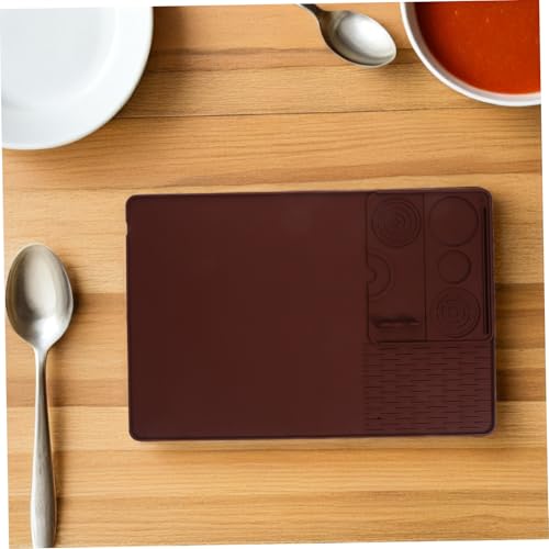Alfombrilla de silicona para cafetera, protector antideslizante de barra de café y platos 8