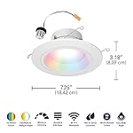 HALO 5/6" Smart Wi-Fi Recessed LED Light Powered by WiZ Pro, Dimmable Full Color w/ SpaceSense® Motion, Smart Home Ready - RL56069WZRGBWWHR - Image 3