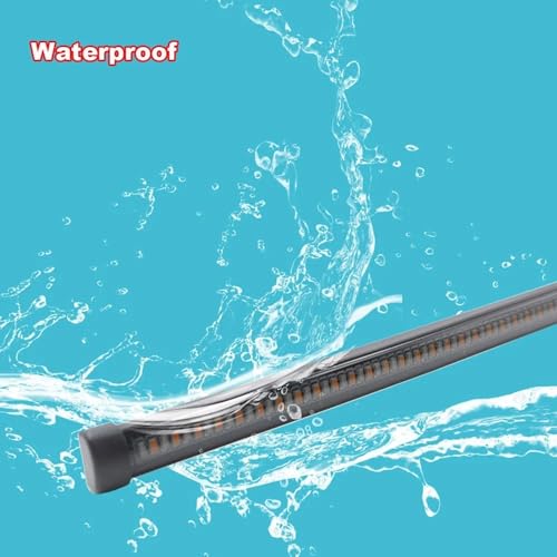 Tira LED trasera de 20cm y 12V-24V con luz ámbar secuencial de freno y giro para coche y camión 6