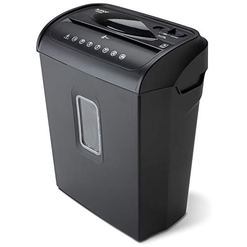 Aurora AU608MB High-Security 6-Sheet Micro-Cut Paper Credit Card Shredder with 3.5-Gallon Wastebasket, 4-Minute Continuous Running Time, Security Level P-4 by Aurora - Used condition - US$51.54