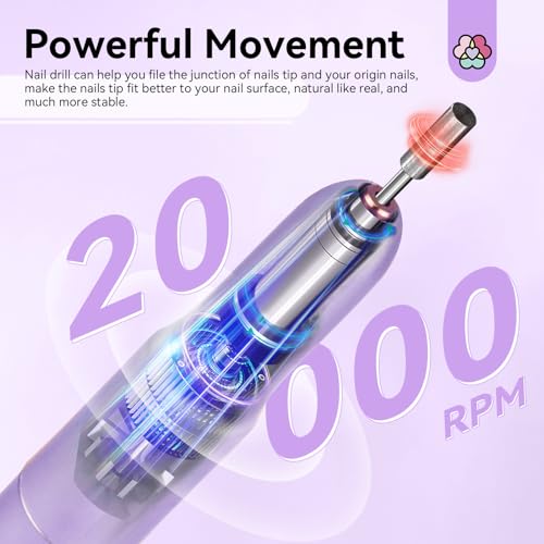 SAVILAND Gel Nail X Kit Short Square - Nail Drill Kit 500 PCS Natural False Nail Tips For Press On U V Nail Glue with Lamp Manicure Tools for Nail Extension Nail Art For Women At Home Nail Kit DIY