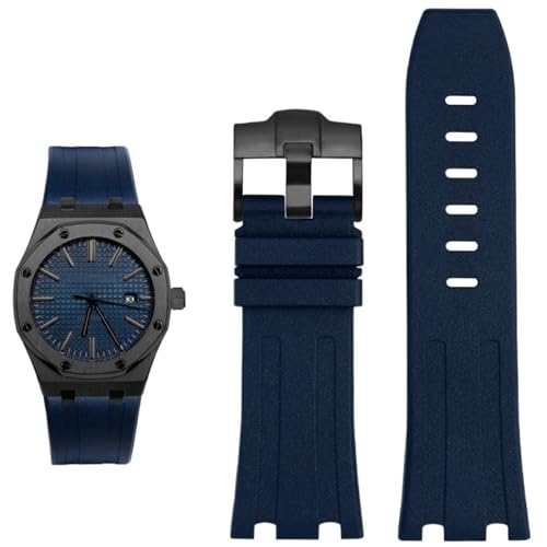 Bracelet en caoutchouc KLVN pour Royal Oak Offshore 15703, l'élégance silicone 28mm