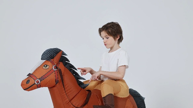 Disfraz Inflable de Caballo para Niños 7-10 Años miniatura 7