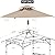ONTHEWAY 5FT x 8FT Double Tiered Replacement Canopy Grill BBQ Gazebo Roof Top, for Gazebo Model L-GZ238PST-11 Only
