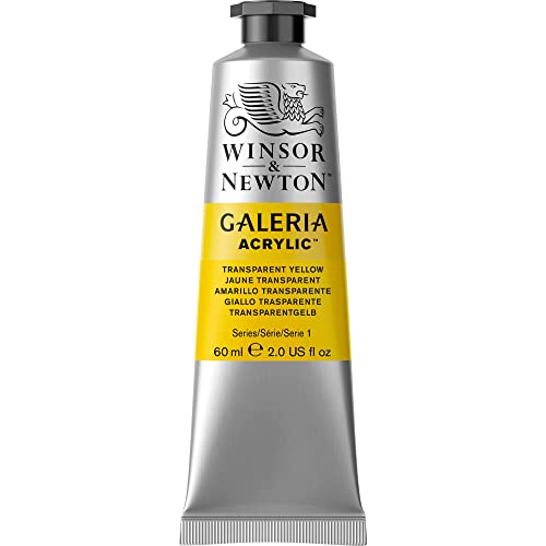 Image of Reeves Winsor and Newton Galeria Acrylic Paint, 60ml Tube, Transparent Yellow