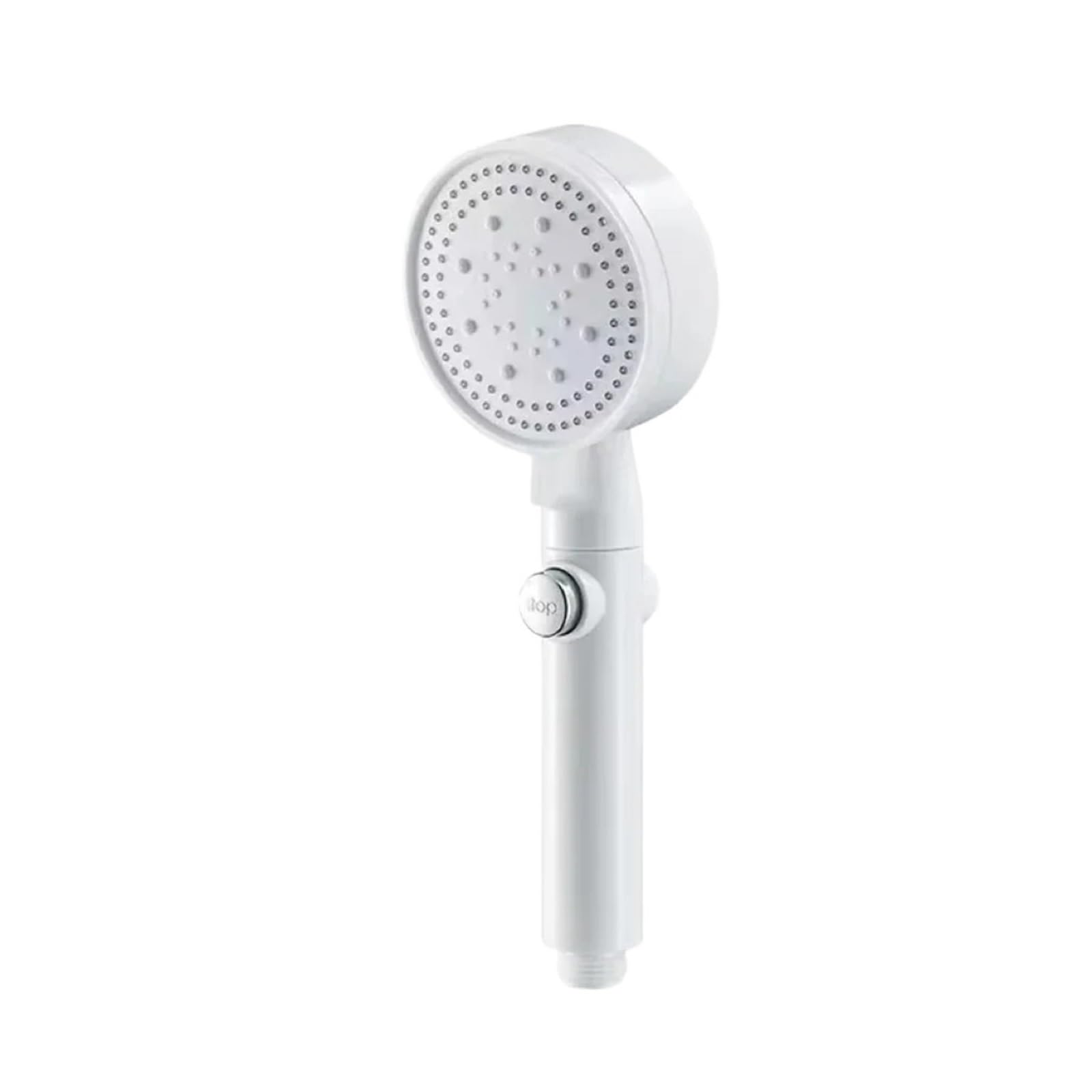 Shower Head Shower Head 5 Modes Water Saving Adjustable High Pressure Showerhead Handheld Spray Hangable Bathroom Accessories(White)