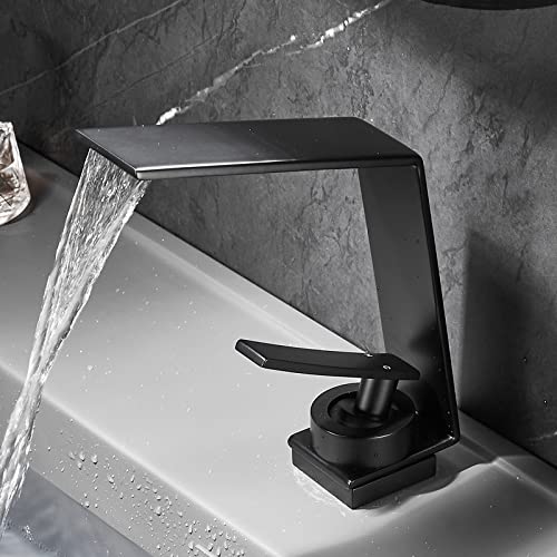 Mitigeur lavabo cascade de salle de bain encastré sous plan de haute qualité