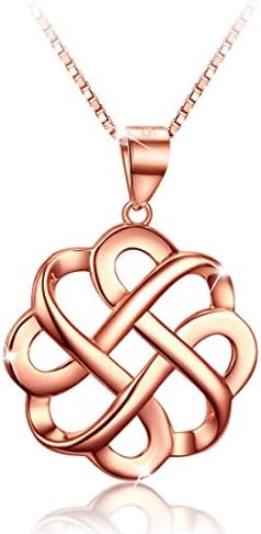 Celtic Knot Cross Pendant Necklace 