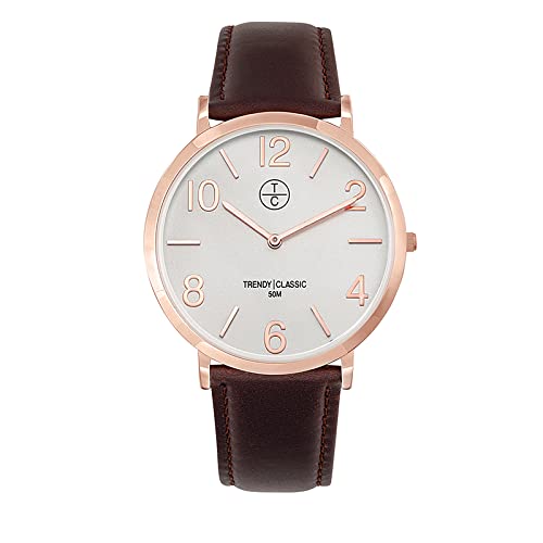 Montre Homme CTC-03 Quartz : le cadeau idéal avec son bracelet cuir marron