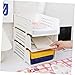 Veemoon Sturdy Storage Box Desk Organizers Folder Organizer Collapsible Storage Bins Document Holder