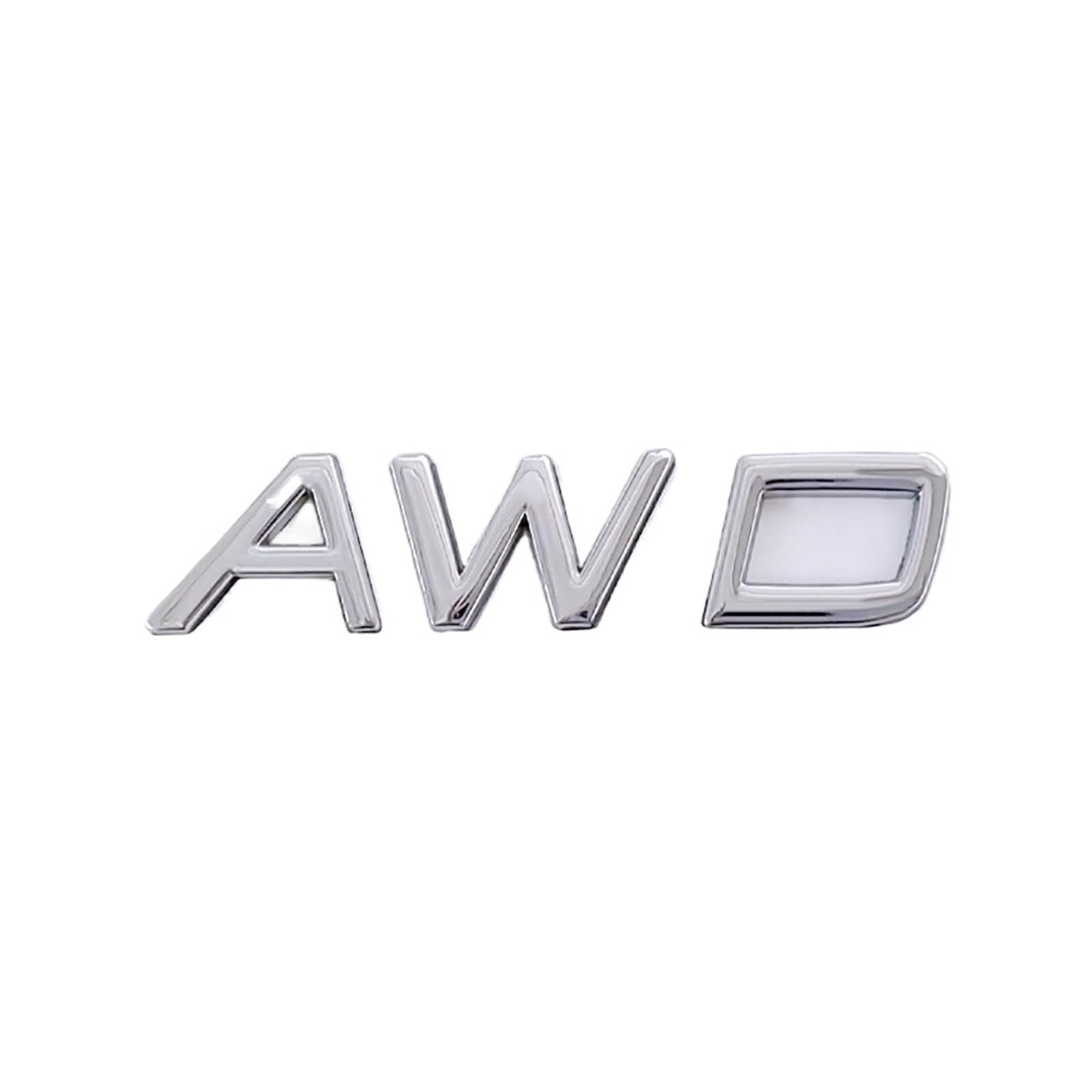 Nibott Awd Silver 3D Metal T5 T6 Awd Logo Rear Trunk Tailgate Badge Emblem Sticker Fit For Volvo Xc60 Xc90 S60 S80 S60l V40 V60(Awd Silver)