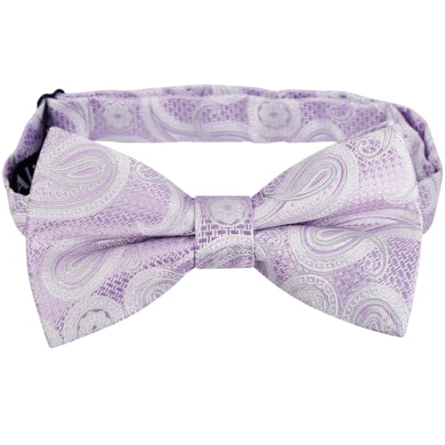Image of Alizeal Mens 4pcs Vintage Paisley Bow Tie Set
