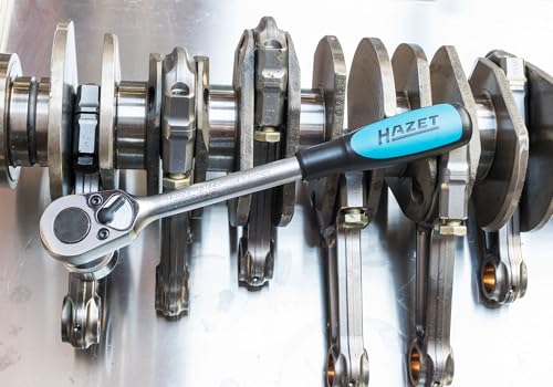 HAZET Hebel-Umschaltknarre 916SP I 1/2 Zoll (12,5 mm) Vierkant massiv I Oberfläche: verchromt, poliert I Betätigungswinkel: 11… – Ansicht 5