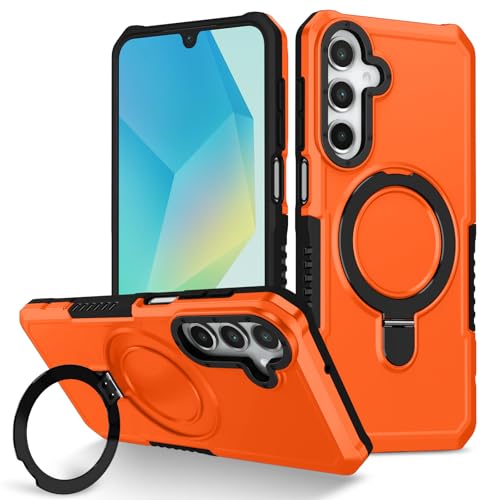 For Galaxy A72 5G/4G �p �P�[�X MagSafe�Ή� 360°��]�X�^���h �c�����Ή� PC�f�� �ϏՌ� �M�����N�V�[A72 5G/4G �J�o�[ �}�O�Z�[�t�Ή� �����O �X�^���h�@�\ �}�O�l�b�g���� ������ �S�ʕی� �Ռ��z�� ����~��