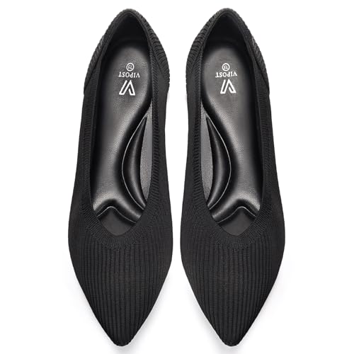 Vipost Knit Ballet Flats for Women Pointed Toe Comfortable...