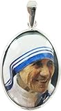 Materiale: porcelana Ferrari & Arrighetti Medalla Madre Teresa de Calcuta de Plata 925 y Porcelana - 3 cm