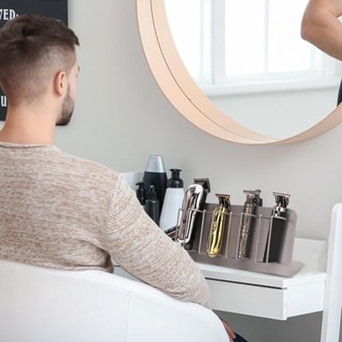 Support pour tondeuse de barbier stable évitant les chutes d'appareils