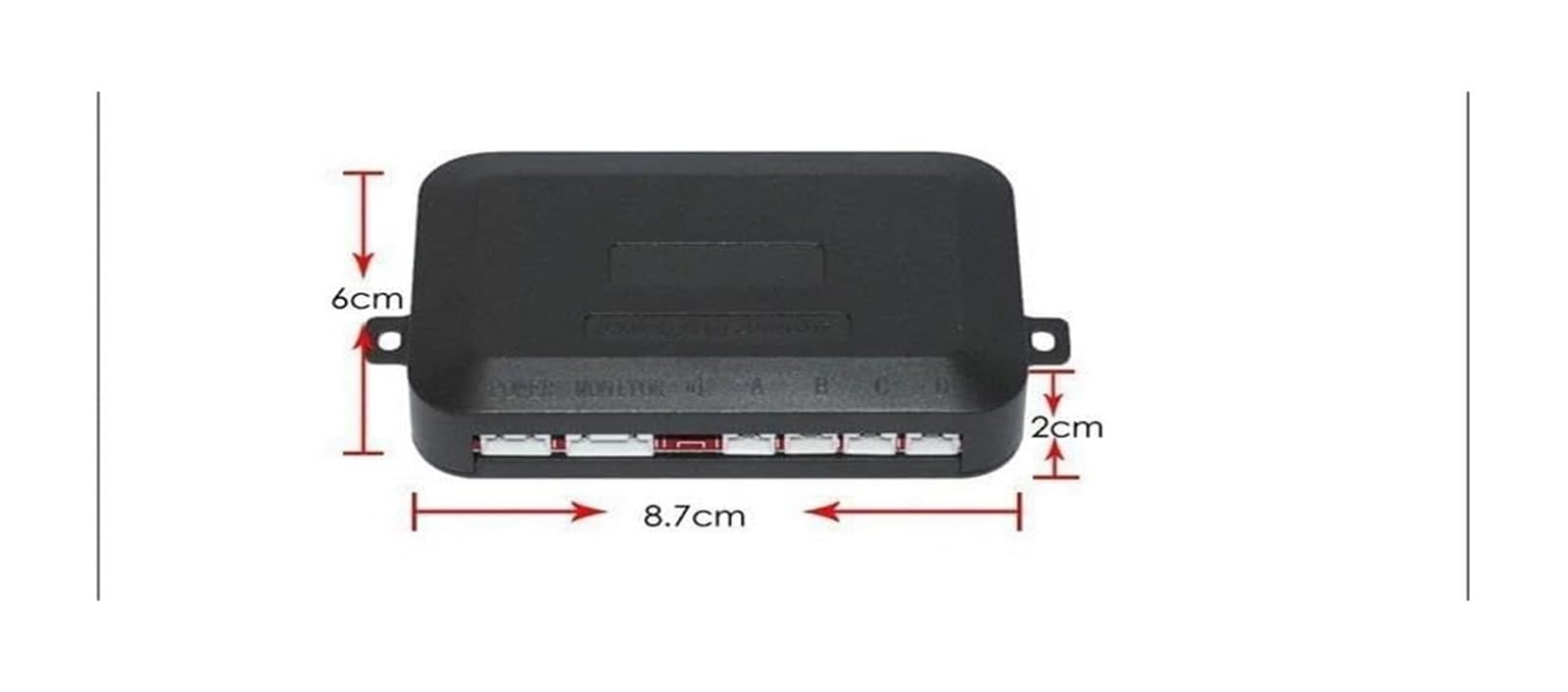 Sensor Aparcamiento con Radar Marcha Atrás Trasero para Coche 4 Detectores Pantalla Retroiluminada Sensor De Aparcami(Plata)