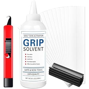 AMRTA Golf Club Regripping Kit Tape Strips Hook Blade Rubber Vise Clamp Quality Double Sided Adhesive Knife Remover Tool for Irons Putters