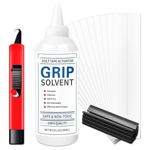 AMRTA Golf Grip Repair Kit, 15pcs 22cm x 5cm Rubber Textured Grip Tape Strips, 54cm Grip Size, Includes Hook Knife, Rubber Vise Clamp, Regrip Solvent Kit