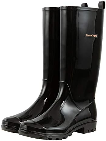 planone Tall rain Boots for Women and Waterproof Garden Shoes，Anti-Slipping Rainboots for Ladies with Comfortable Insoles，Stylish Light rain Shoes and Outdoor Work Shoes
