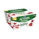 Activia - KEFIR Yogurt a base di Latte Fermentato, con Probiotico Bifidus, Ricco Di Fermenti Vivi, Gusto Fragola e Lampone - 4 x 125 g