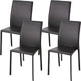 あずま工芸 ブライト ダイニングチェア スタッキング可能 ブラック【4脚入】 TDC-9769