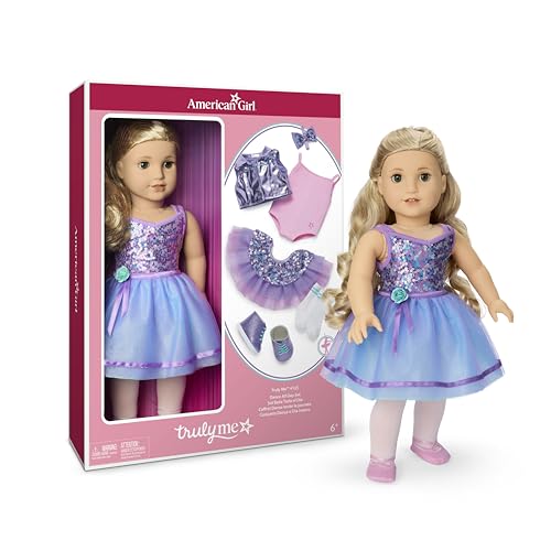 American Girl, Truly Me #125 Doll & Dance All Day Set, with Hazel Eyes, Curly Blonde Hair, Light Skin, Ages 6+