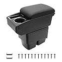 KAERGK Auto Armlehnen für Ford Fiesta 2009-2017 Mittelkonsolen für Kfz Doppelter Stauraum mit Getränkehalter Einfache Montage Bequemes und strapazierfähiges Leder Schwarz (Schwarze Linie) KAERGK Auto Armlehnen für Ford Fiesta 2009-2017 Mittelkonsolen für Kfz Doppelter Stauraum mit Getränkehalter Einfache Montage Bequemes und strapazierfähiges Leder Schwarz (Schwarze Linie)